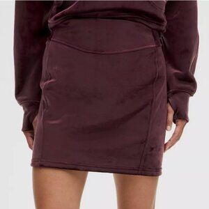 Lululemon Scuba High Rise Mini Skirt Velvet